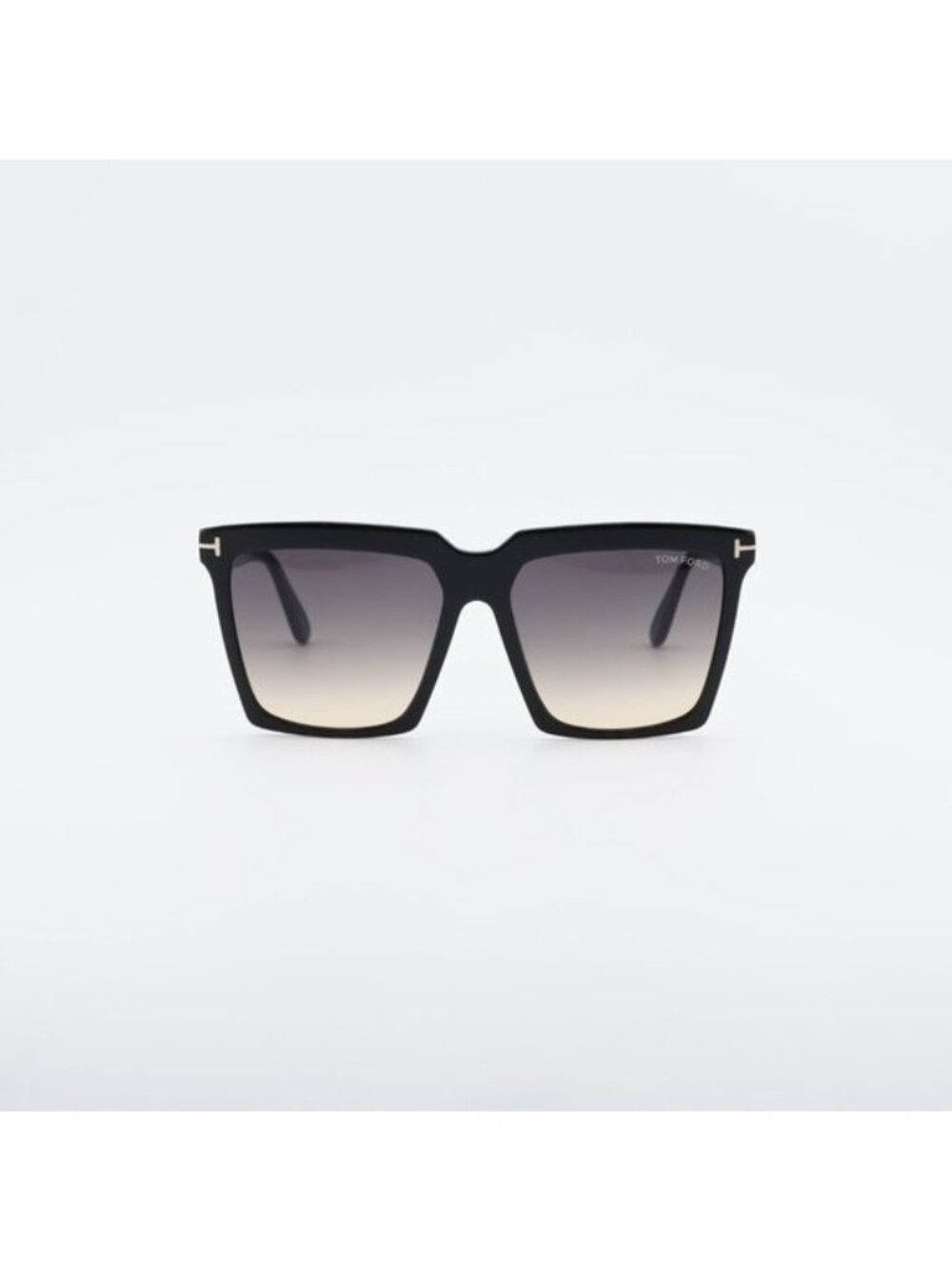 New Tom Ford FT0764 01B Sabrina Sunglasses Black Square Frame, Smoke Lenses - Picture 3 of 10
